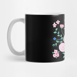 My garden full of flowers, vintage Flower patterns, oil painting Mug